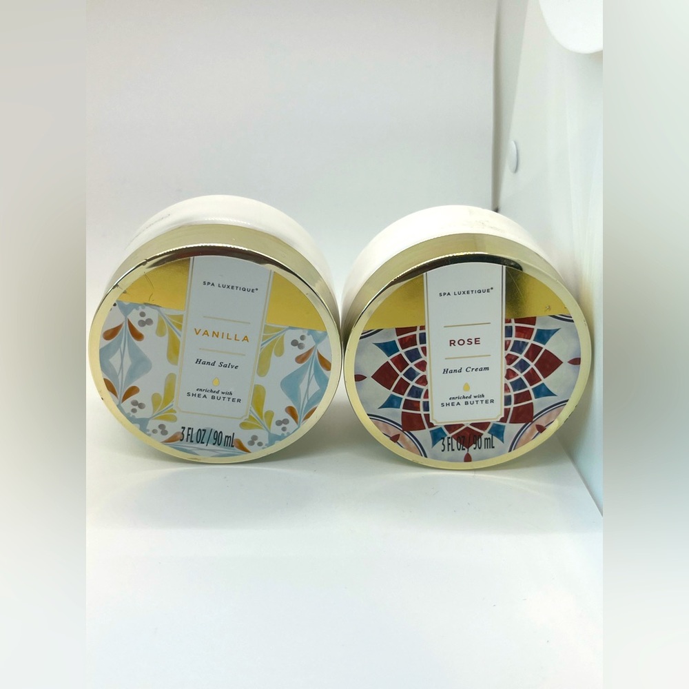 Spa Luxetique Shea Butter Hand Creams Vanilla & Rose W/Shea Butter 90mL/ea-2